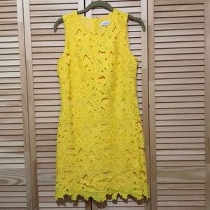 Yellow Calvin Klein Dress